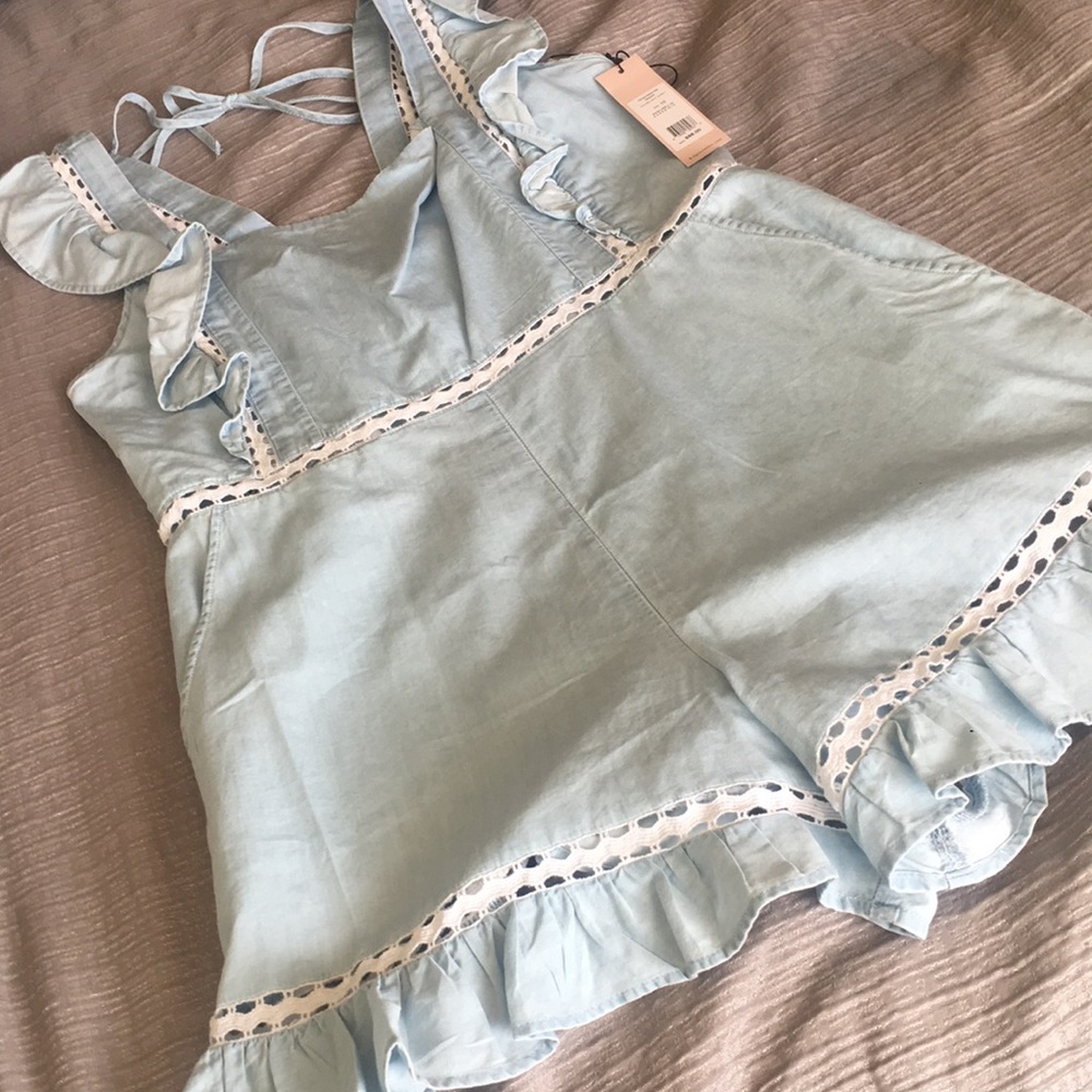 BCBGeneration square next denim romper